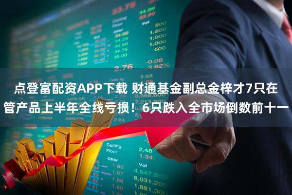 点登富配资APP下载 财通基金副总金梓才7只在管产品上半年全线亏损！6只跌入全市场倒数前十一