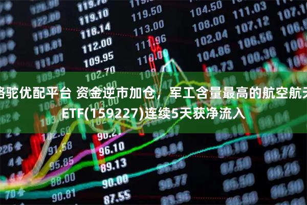 骆驼优配平台 资金逆市加仓，军工含量最高的航空航天ETF(159227)连续5天获净流入